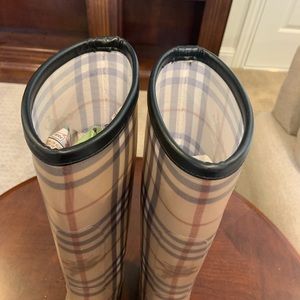 Burberry rain boots